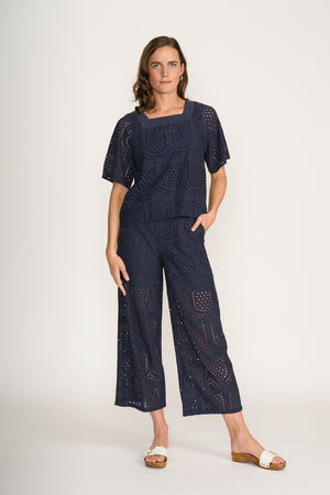 Foil Juicy Details Navy Pineapple Top