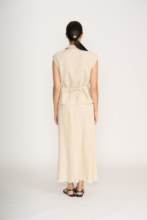 Foil Natural Blender Shell Sandshell Shirt Top