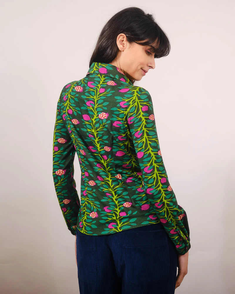 Pretty Vacant Felice Pomegranate Top