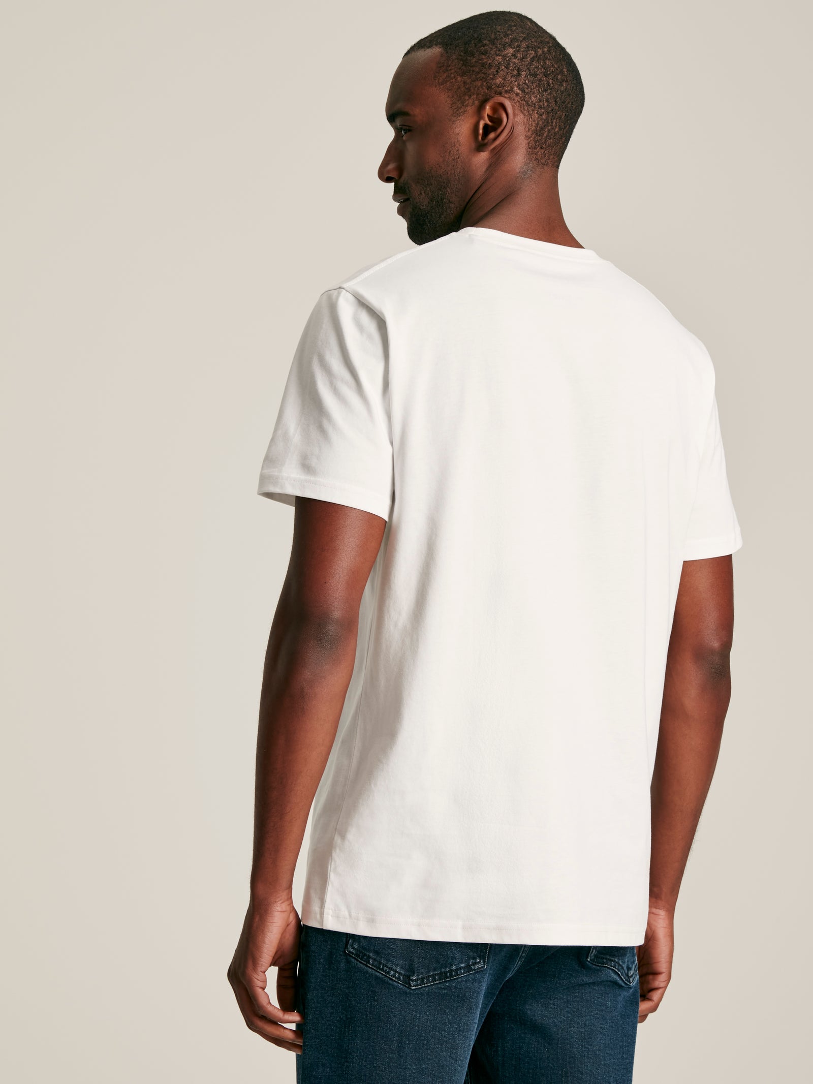 Joules Denton White Jersey Crew Neck T-Shirt