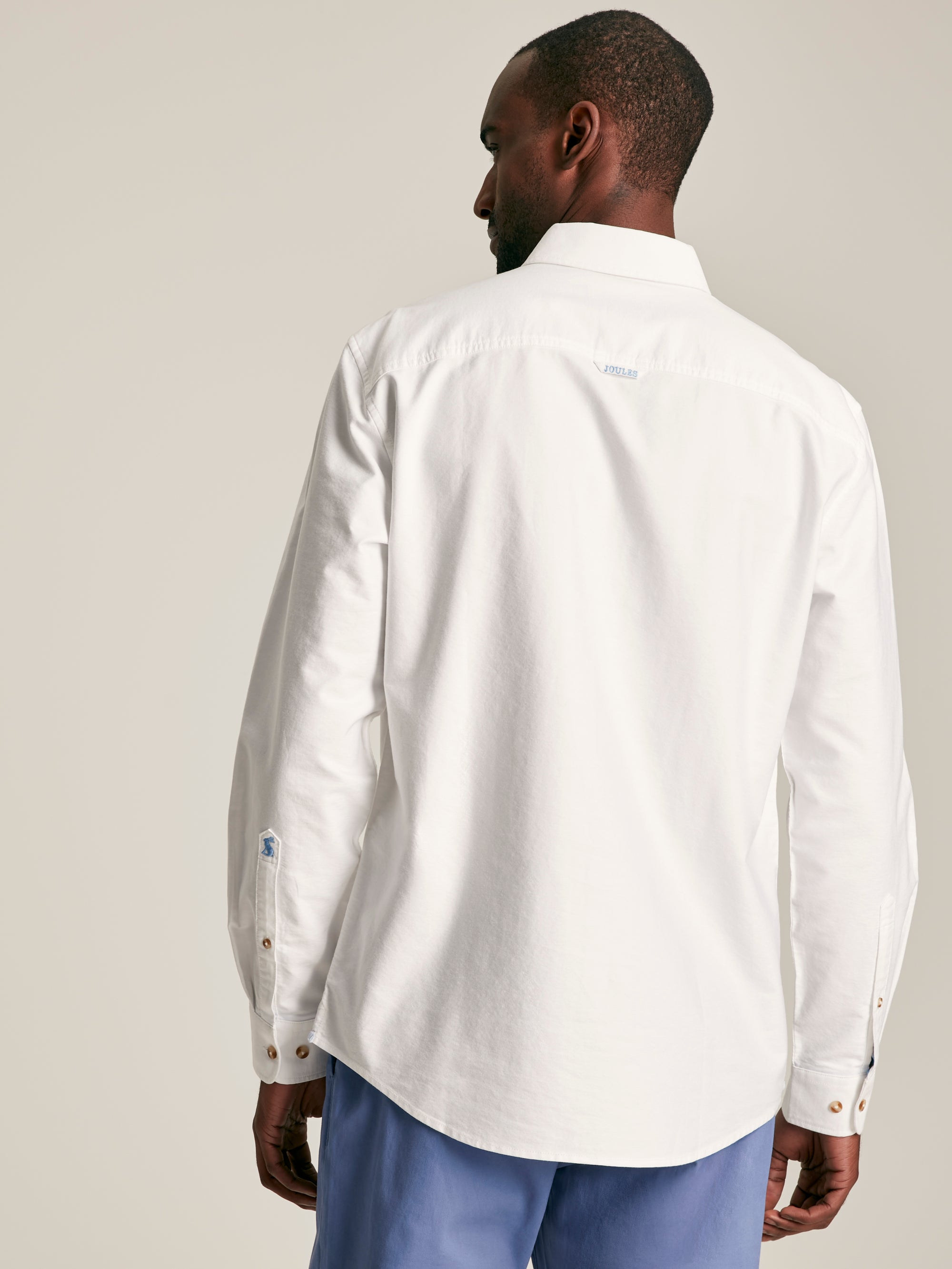 Joules Oxford White Long Sleeve Classic Fit Shirt