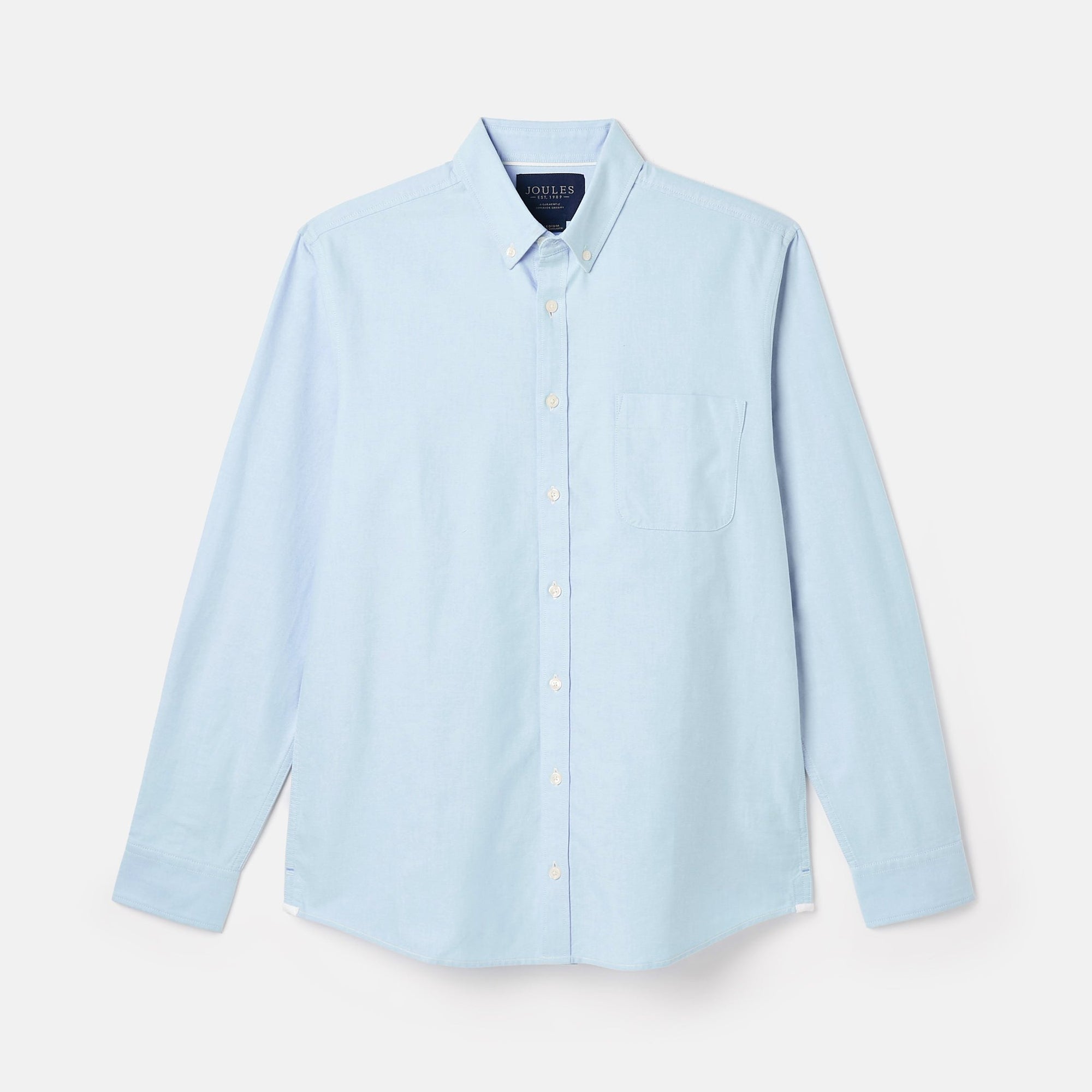 Joules Oxford Blue Long Sleeve Classic Fit Shirt