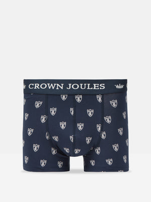 Joules Crown Joules Navy & White Crest Pack of Two Cotton Briefs