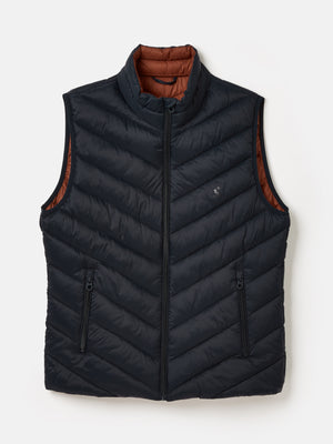 Joules Garrett Navy Showerproof Padded Gilet
