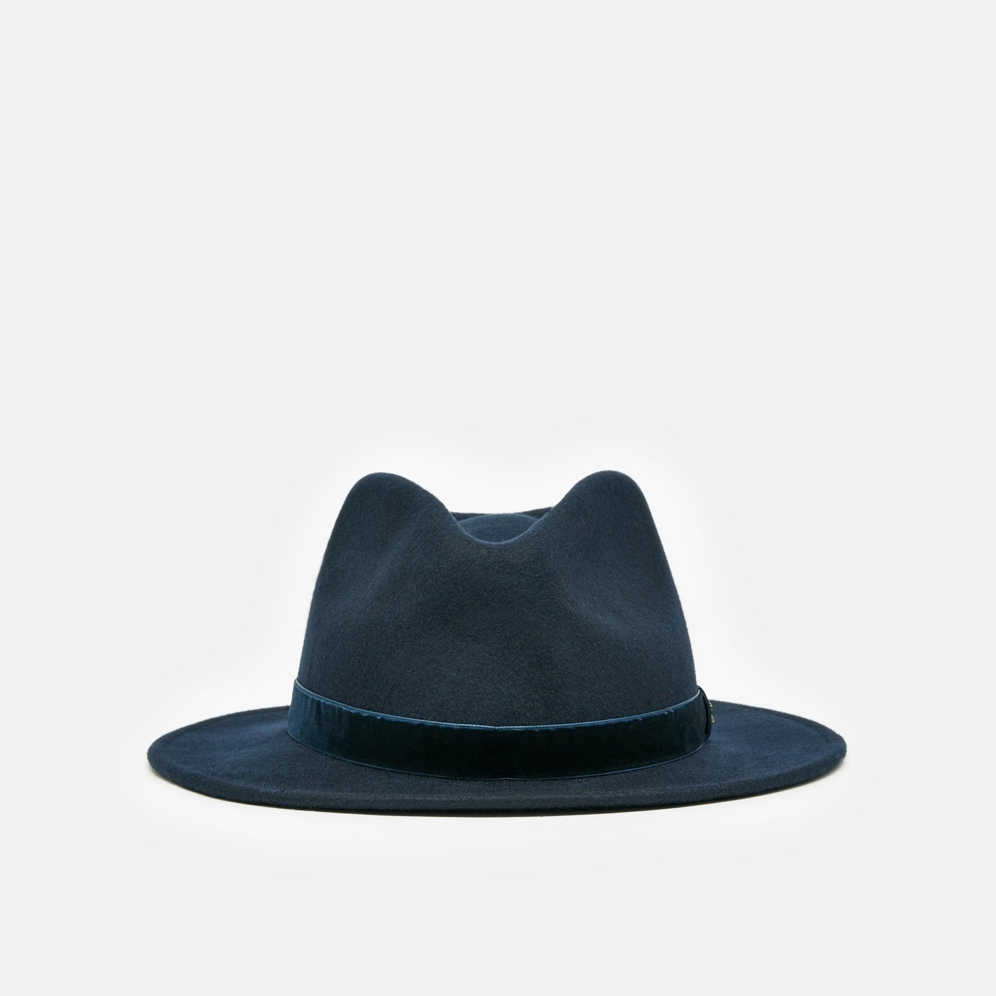 Joules Maude Navy Blue Wool Fedora Hat