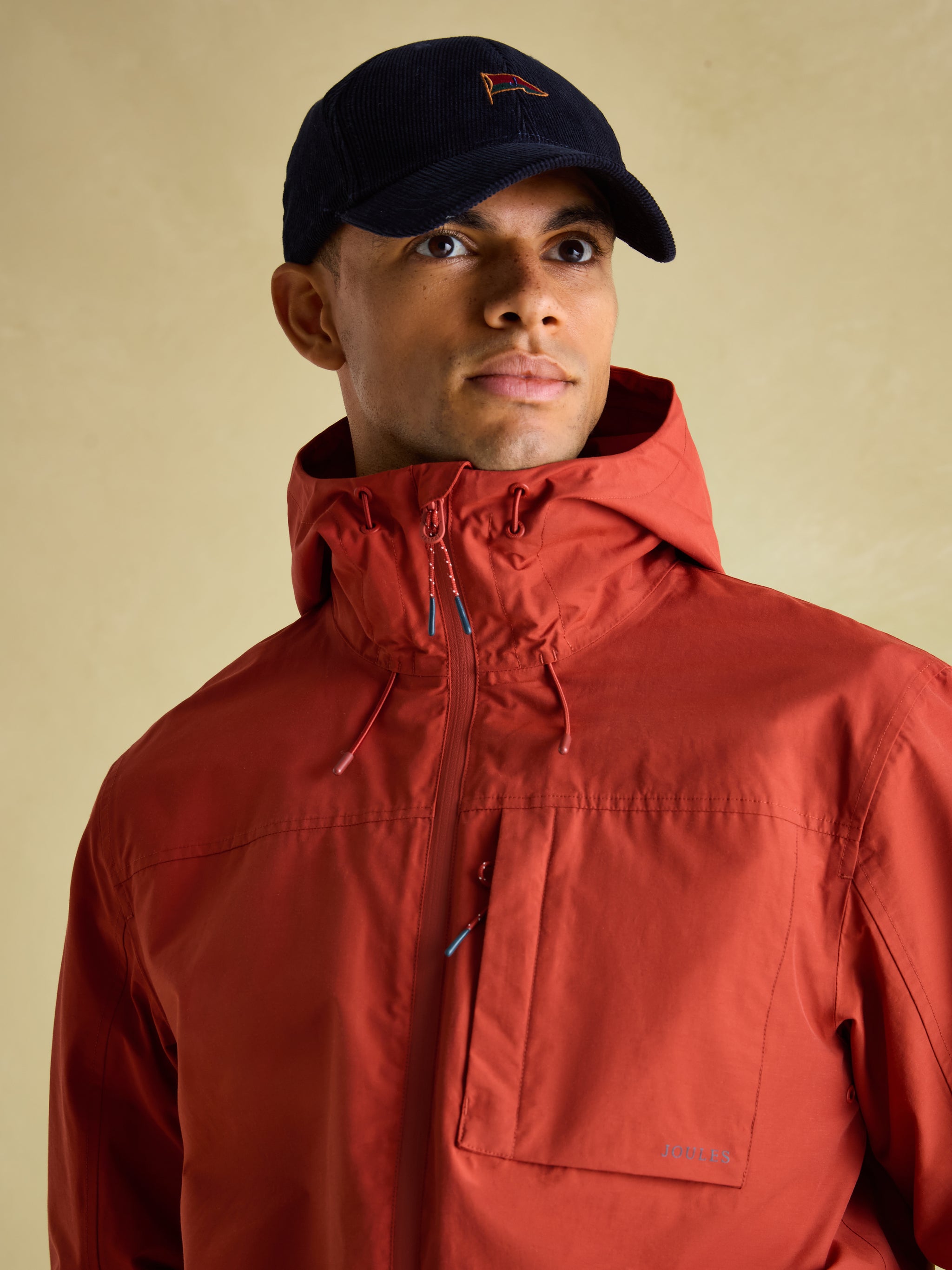 Joules Ayston Orange Lightweight Waterproof Coat Dressage