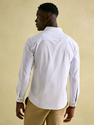 Joules Oxford White Long Sleeve Classic Fit Shirt