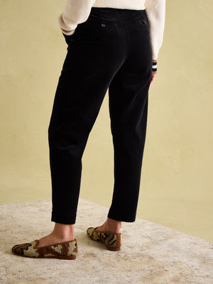 Joules Calla Navy Corduroy Tapered Trousers