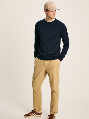 Joules Jarvis Navy Crew Neck Knitted Jumper