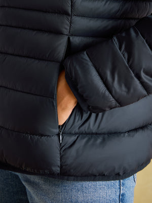 Joules Kenley Navy Showerproof Padded Coat with Hood
