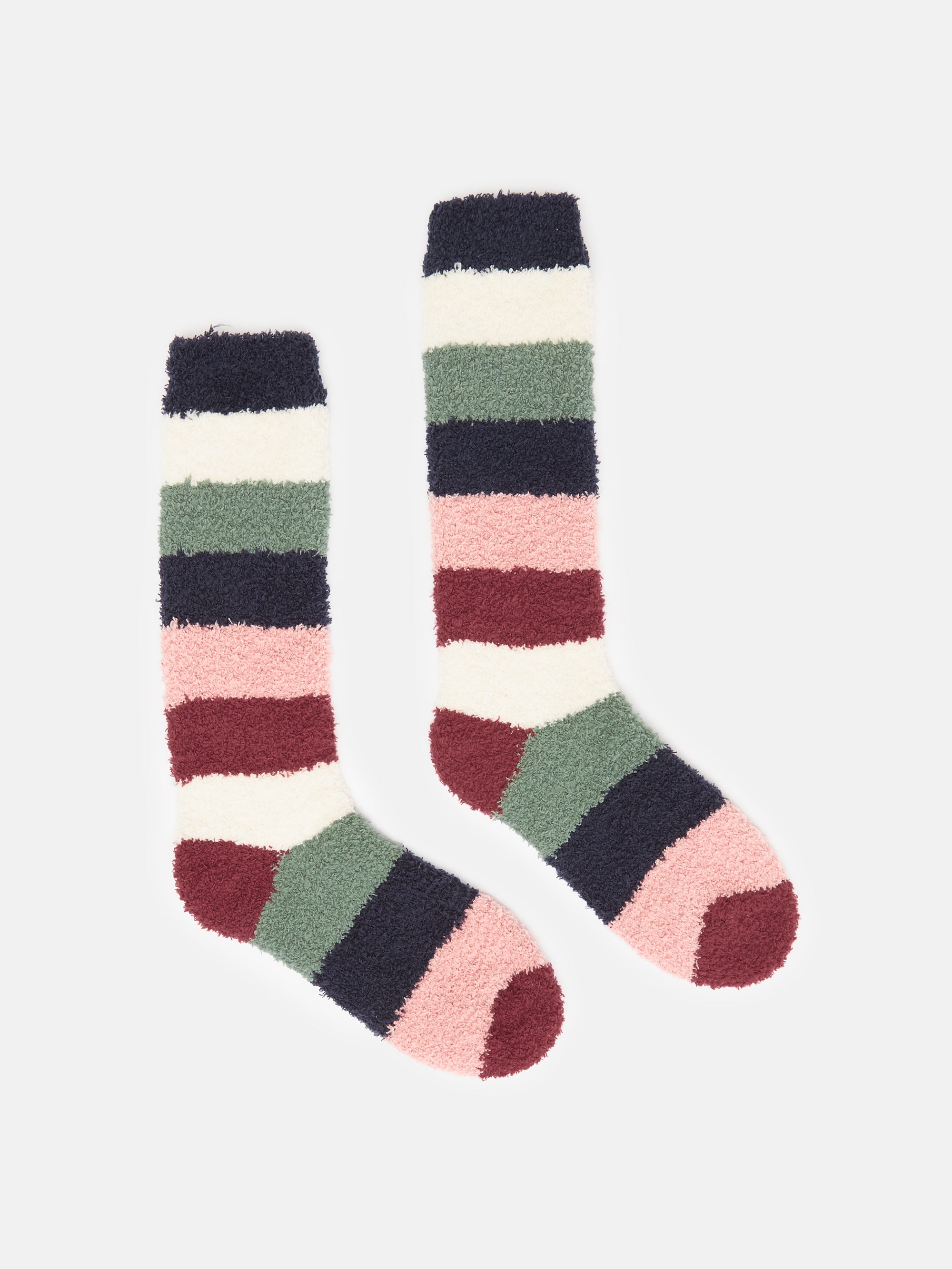 Joules Country Stripe Fluffy Socks