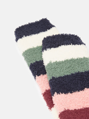 Joules Country Stripe Fluffy Socks