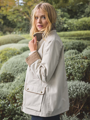 Joules Katherine Stone Waterproof Heritage Coat