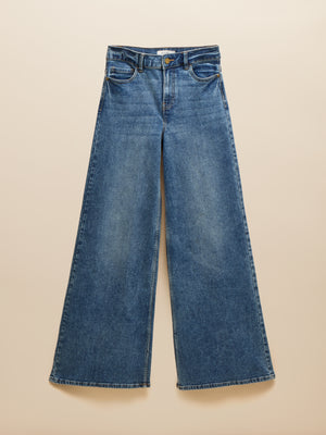 Joules Palazzo Jean MId Wash Denim