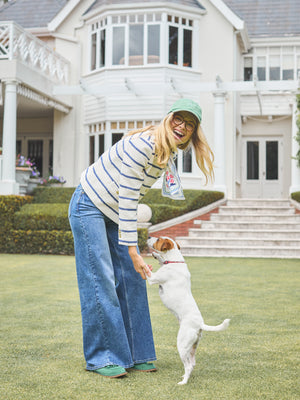 Joules Palazzo Jean MId Wash Denim