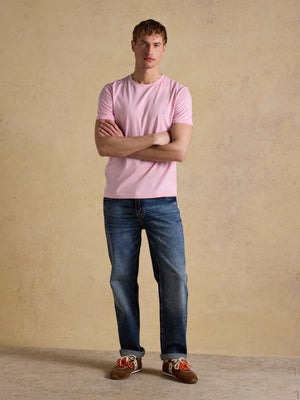 Joules Everyday Pink Classic Fit Cotton T-Shirt