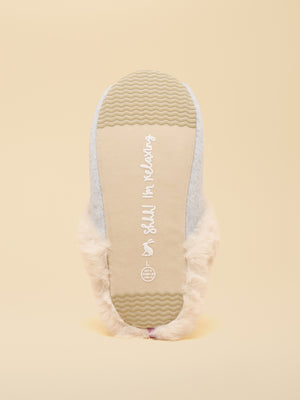 Joules Slippet Luxe Grey Artwork Slipper