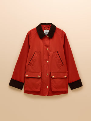 Joules Katherine Burnt Orange Waterproof Heritage Coat