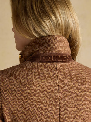 Joules Canterley Brown Herringbone Tweed Blazer