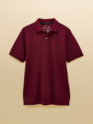 Joules Woody Burgundy/Red Cotton Pique Polo Shirt