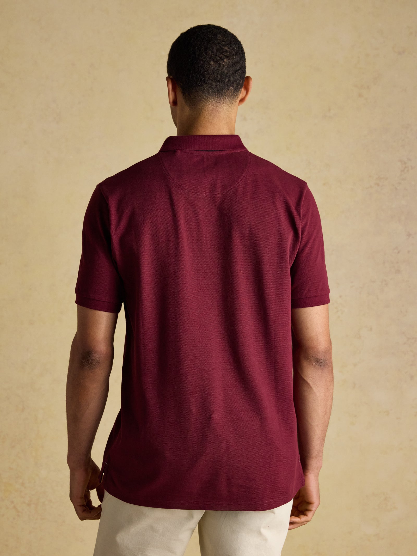 Joules Woody Burgundy/Red Cotton Pique Polo Shirt