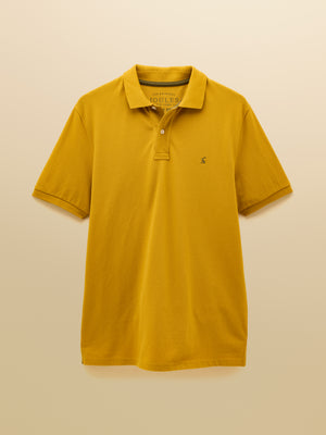 Joules Woody Mustard Yellow Cotton Pique Polo Shirt