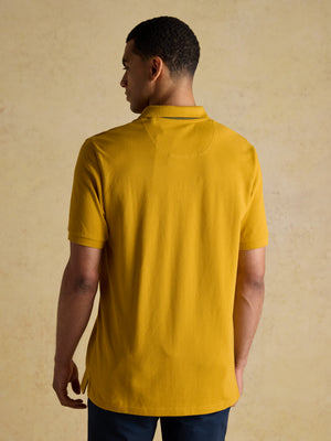 Joules Woody Mustard Yellow Cotton Pique Polo Shirt