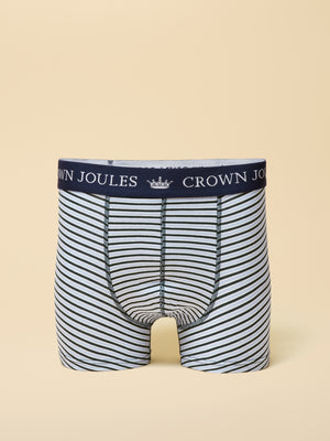 Joules Crown Joules Green Cotton Jersey Boxer Shorts - 2 Pack