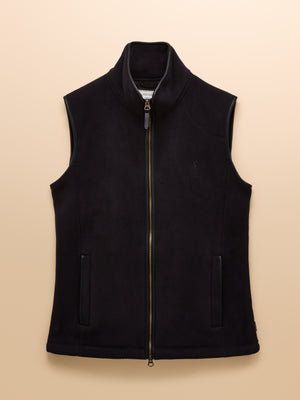 Joules Minx Black Showerproof Diamond Quilted Gilet with Adjustable Waist