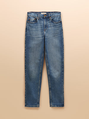Joules Mid Blue Straight Fit Mid Rise Jeans