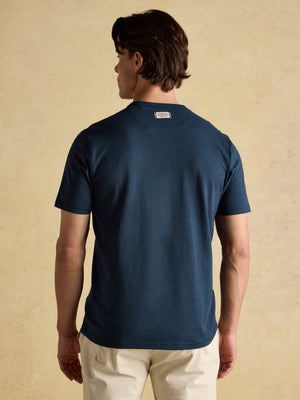 Joules Rugby Club Navy Crew Neck Cotton T-Shirt