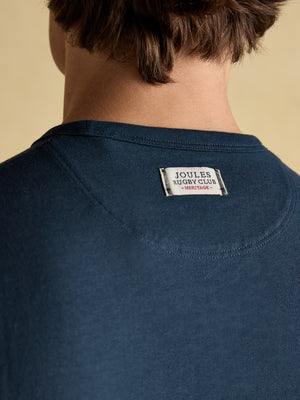 Joules Rugby Club Navy Crew Neck Cotton T-Shirt