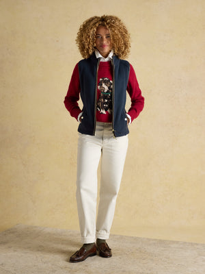 Joules Heritage Navy Blue Fleece Gilet