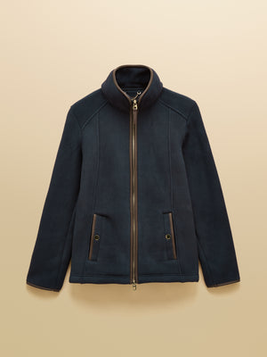 Joules Heritage Navy Regular Zip Through Fleece