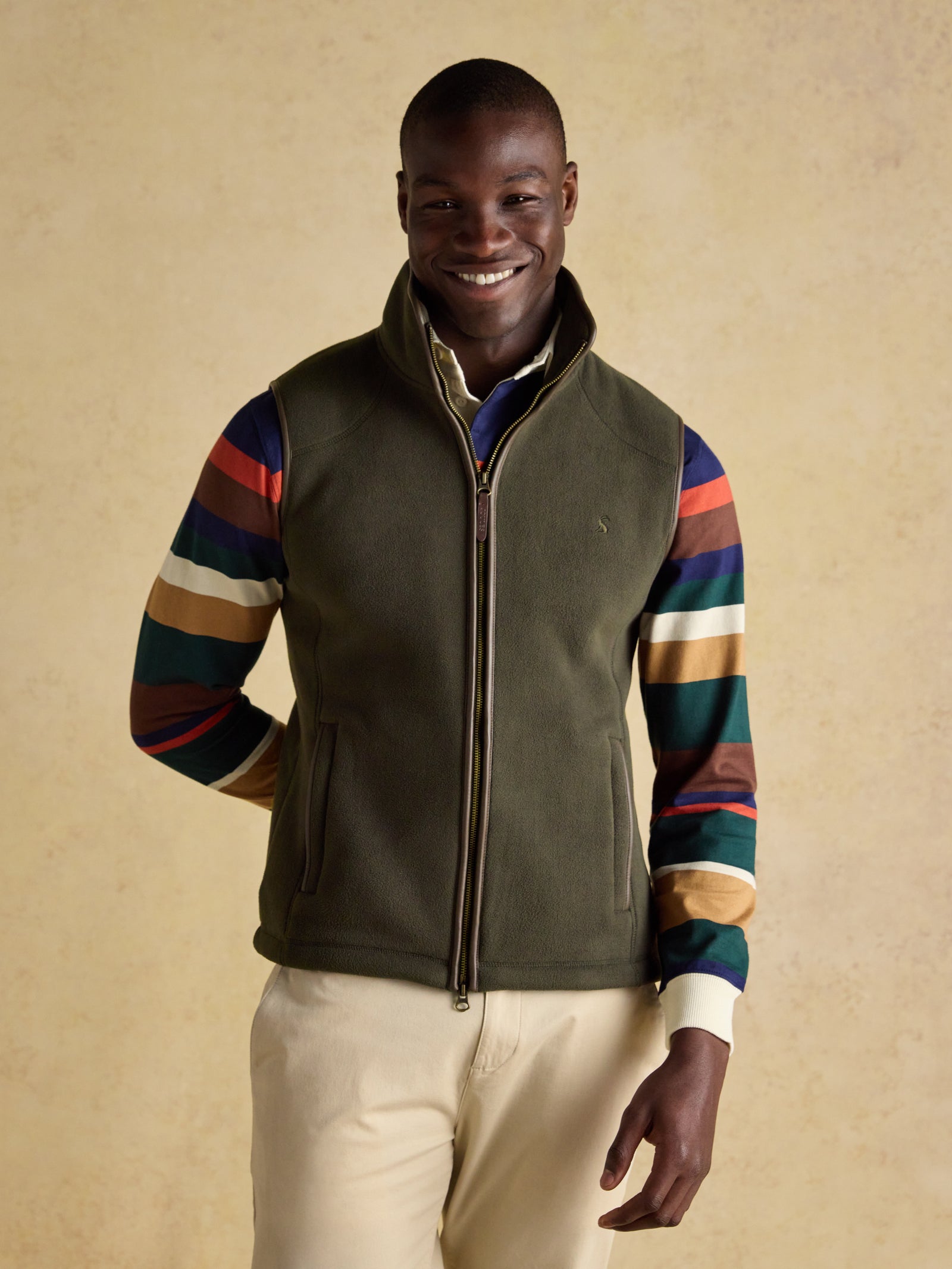 Joules Heritage Fleece Green Gilet