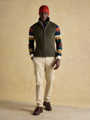 Joules Heritage Fleece Green Gilet