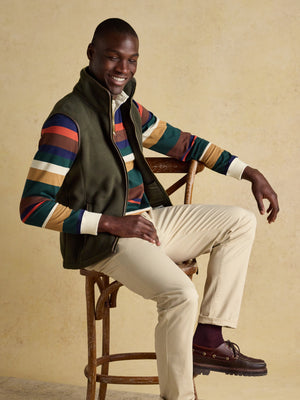 Joules Heritage Fleece Green Gilet