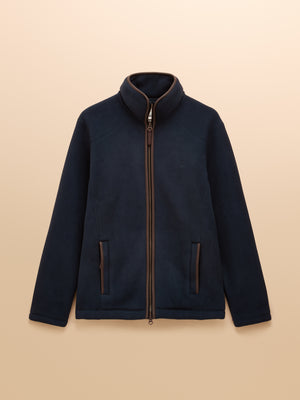 Joules Heritage Fleece Navy Full Zip Through