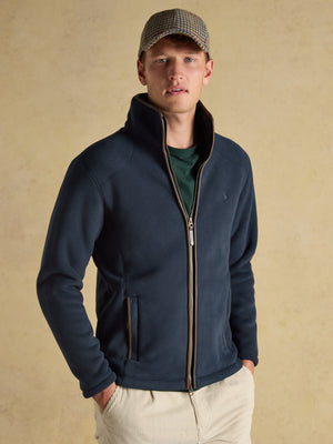 Joules Heritage Fleece Navy Full Zip Through