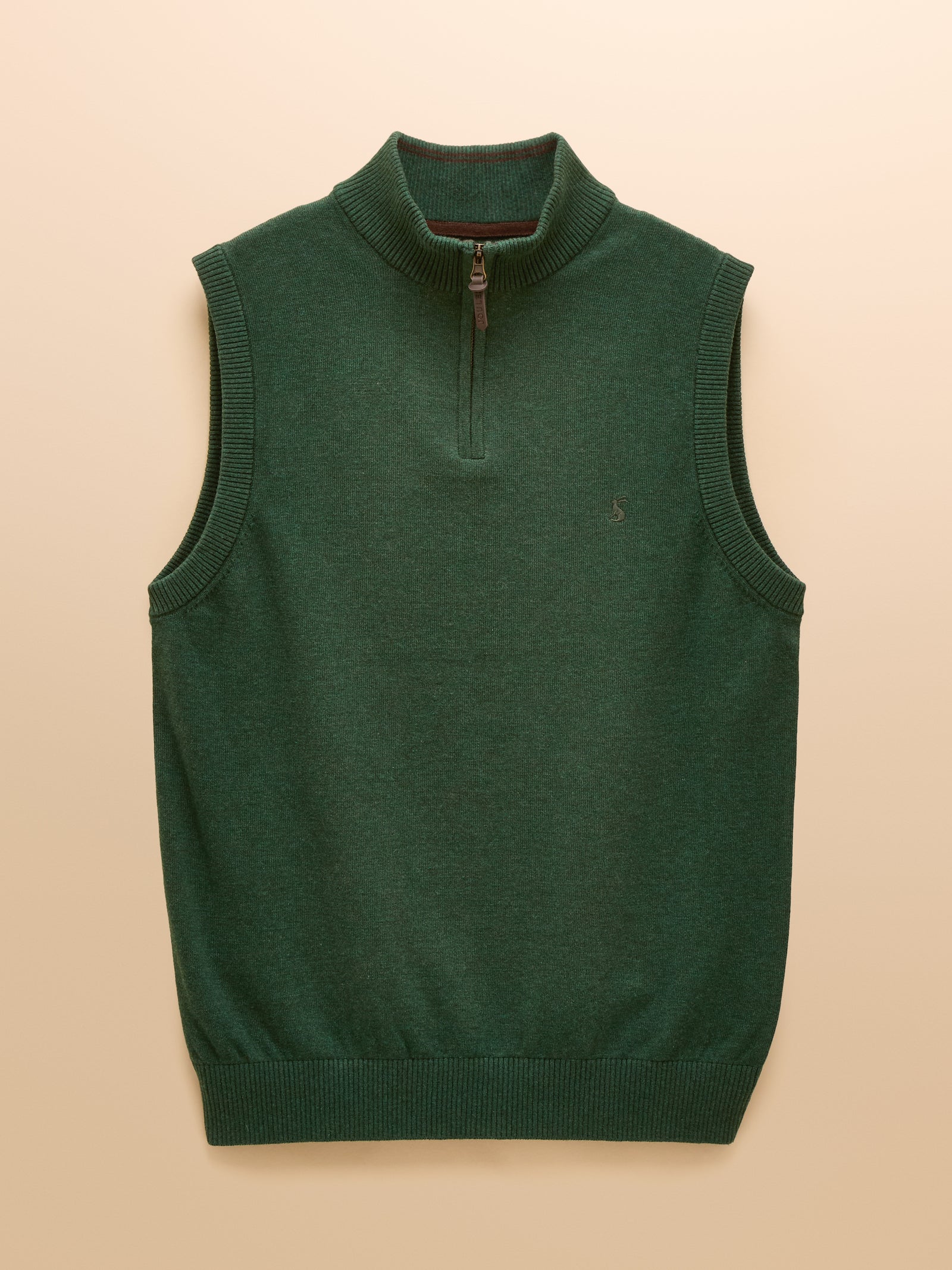 Joules Hillside Dark Green Quarter Zip Knitted Jumper