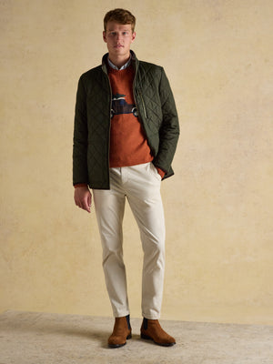Joules Maynard Green Diamond Quilted Jacket