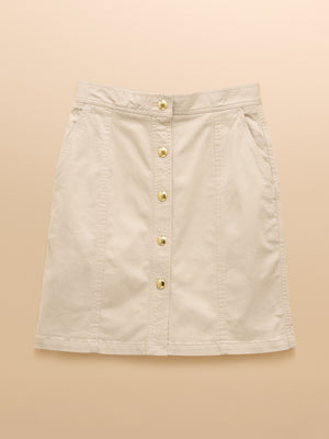 Joules Loxley Chino Ivory Skirt