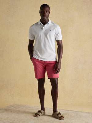 Joules Woody White Cotton Pique Polo Shirt