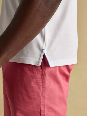 Joules Woody White Cotton Pique Polo Shirt