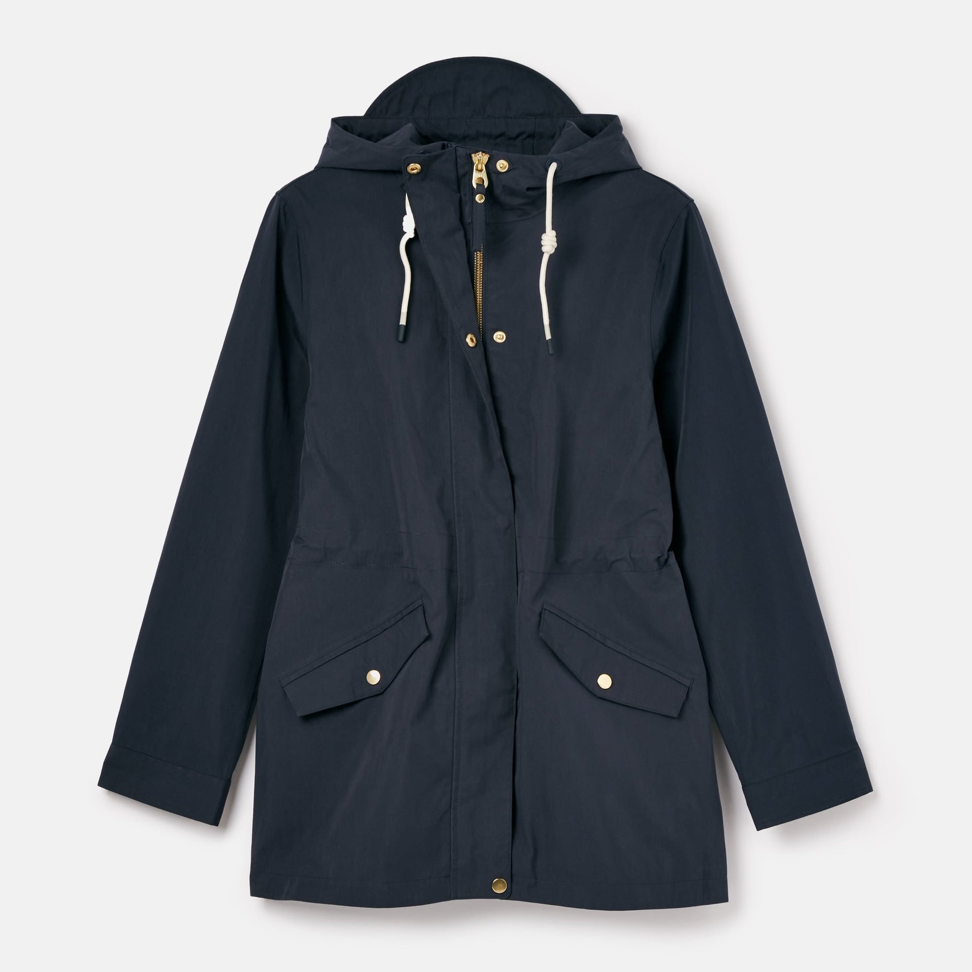 Joules Portwell Navy Blue Waterproof Raincoat With Hood