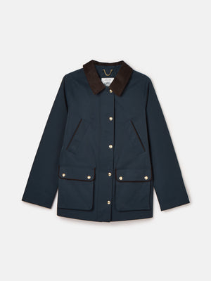 Joules Katherine Navy Blue Waterproof Heritage Coat
