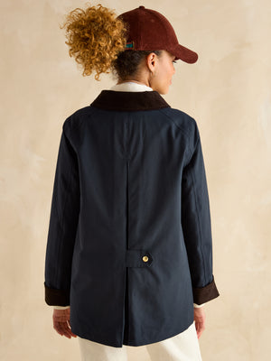 Joules Katherine Navy Blue Waterproof Heritage Coat