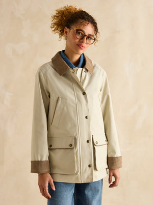 Joules Katherine Stone Waterproof Heritage Coat