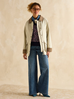 Joules Katherine Stone Waterproof Heritage Coat