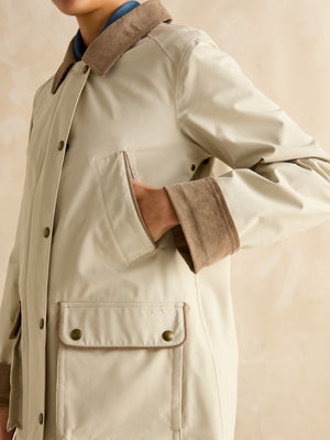 Joules Katherine Stone Waterproof Heritage Coat